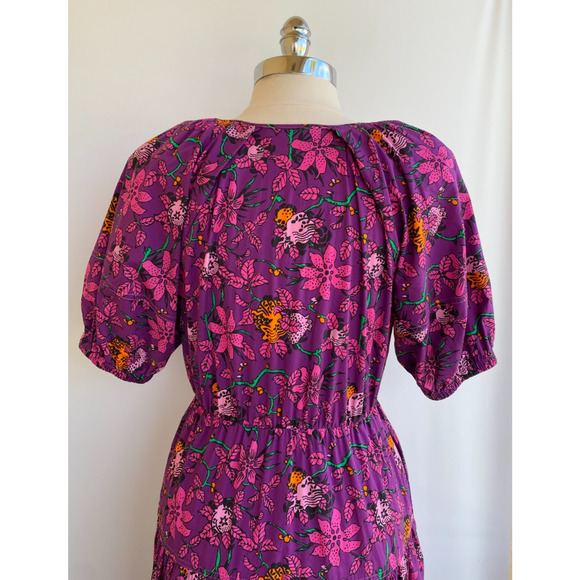 Derek Lam 10 Crosby Dallas Cotton Floral Nap Dress sz 10 - Picture 10 of 11